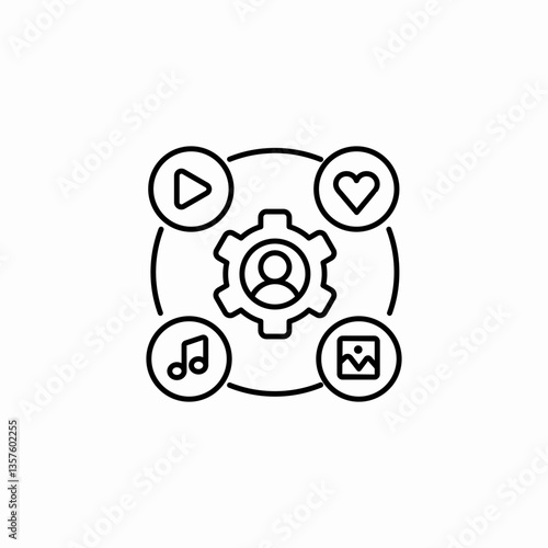 media modify icon sign vector