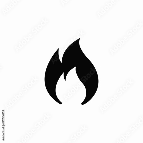 flame ignite icon sign vector