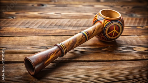 Minimalist Peace Pipe Designs:  Serene Native American Style Smoking Pipes