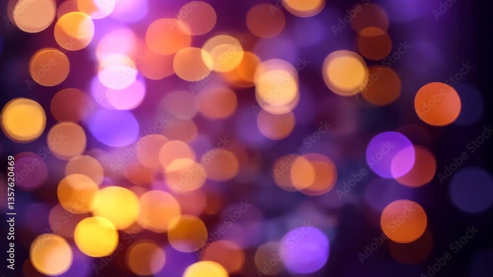 Abstract Bokeh Background With Warm Orange and Purple Lights Abstract Bokeh Background With Warm Orange and Purple Lights