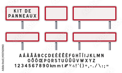 Kit de panneaux de ville français – Signalisation et panneaux directionnels à personnaliser