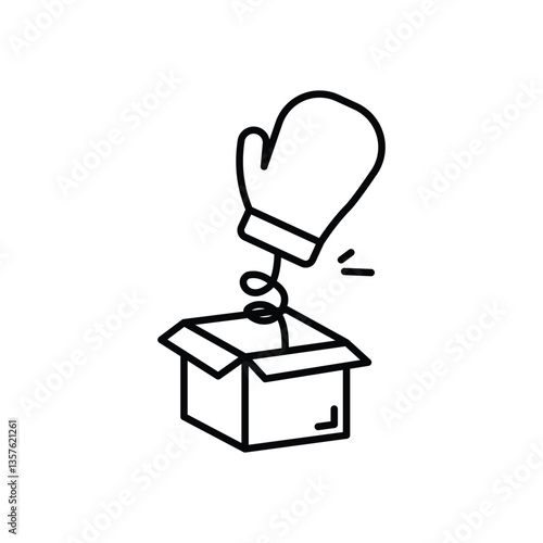 Prank Box Vector icon