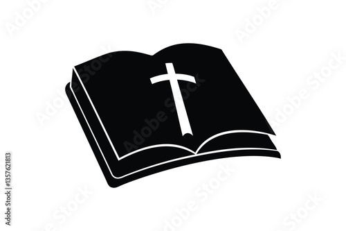 Bible Icon vector on white background