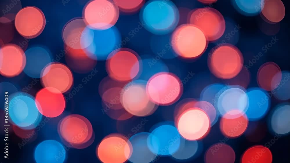 Abstract Bokeh Lights Background with Blurry Red and Blue Orbs on Dark Backdrop Abstract Bokeh Lights Background with Blurry Red and Blue Orbs on Dark Backdrop