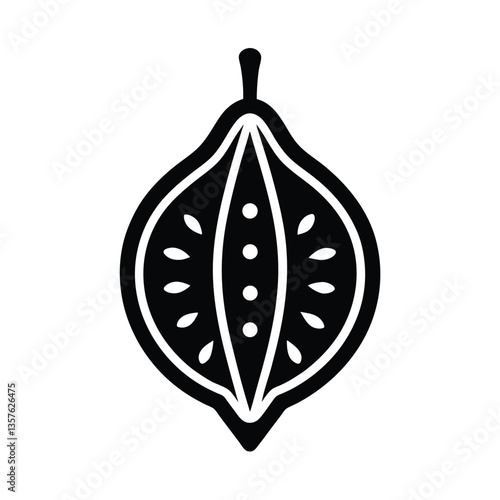 vector illustration of a fig