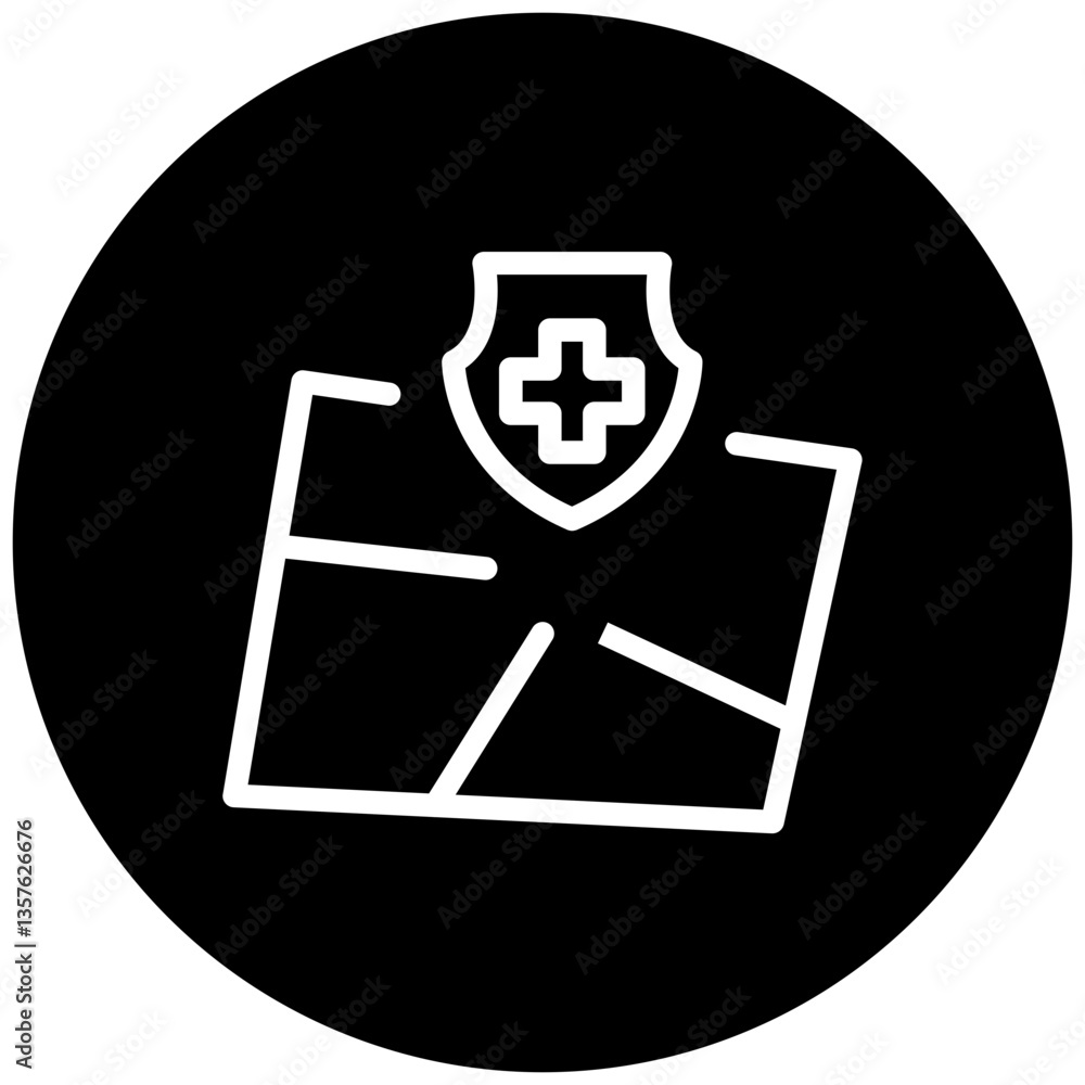 Vector Design Hospital Location Icon Style Vector Design Hospital Location Icon Style