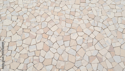 Cracked stone mosaic texture, photo-realistic natural beauty
