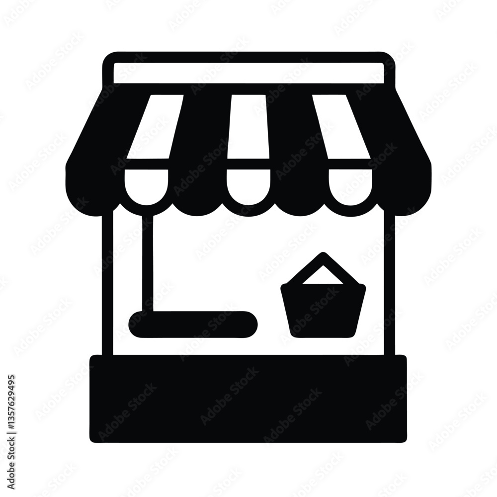 Vector illustration of a shopping cart icon for store and market design Vector illustration of a shopping cart icon for store and market design