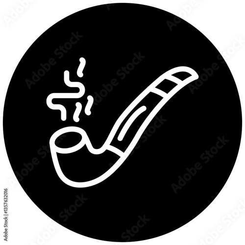 Vector Design Smoking Pipe Icon Style