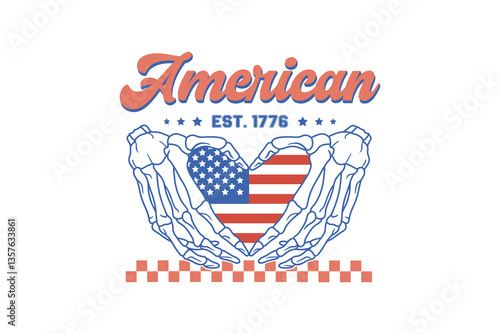 American, 4th of July SVG T shirt Design