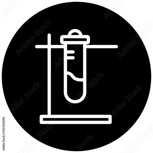 Test Tube Stand Icon Style