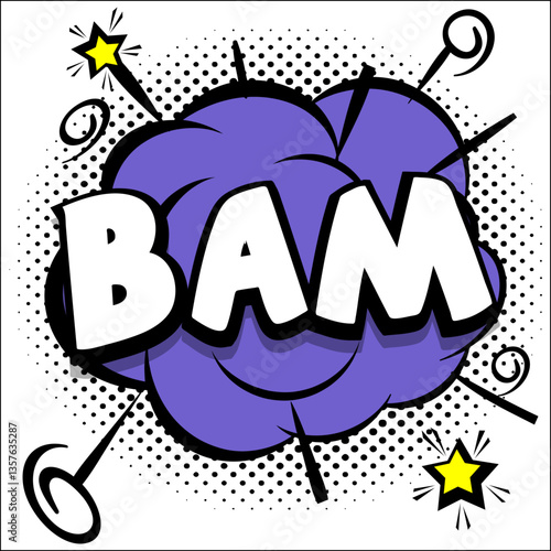 Halloween comic book explosion vector illustration