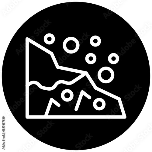 Snow Avalanche Icon Style
