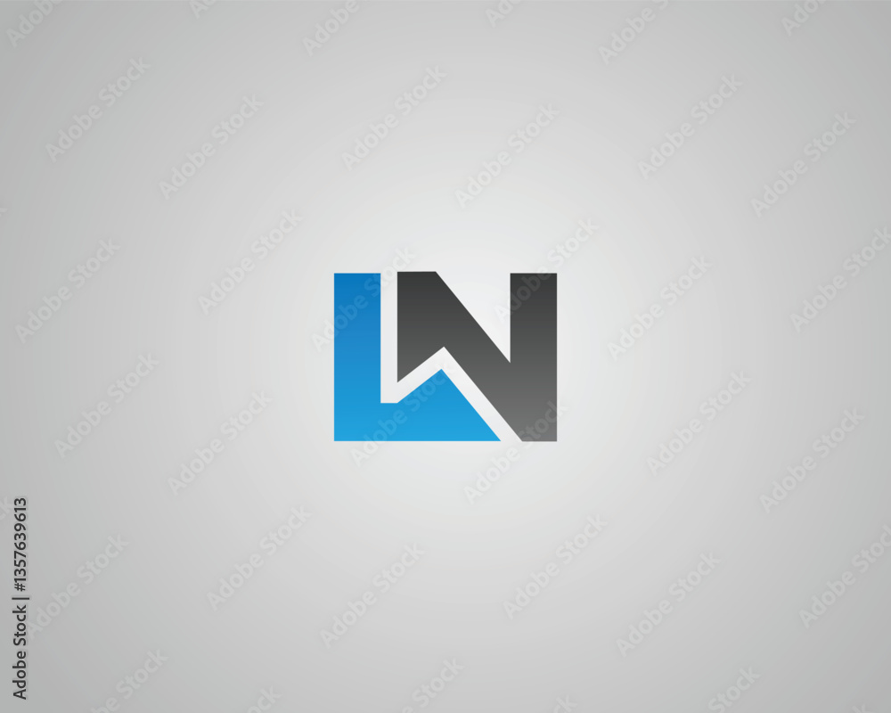 LN Alphabet letter initial monogram logo design vector template. LN Alphabet letter initial monogram logo design vector template.