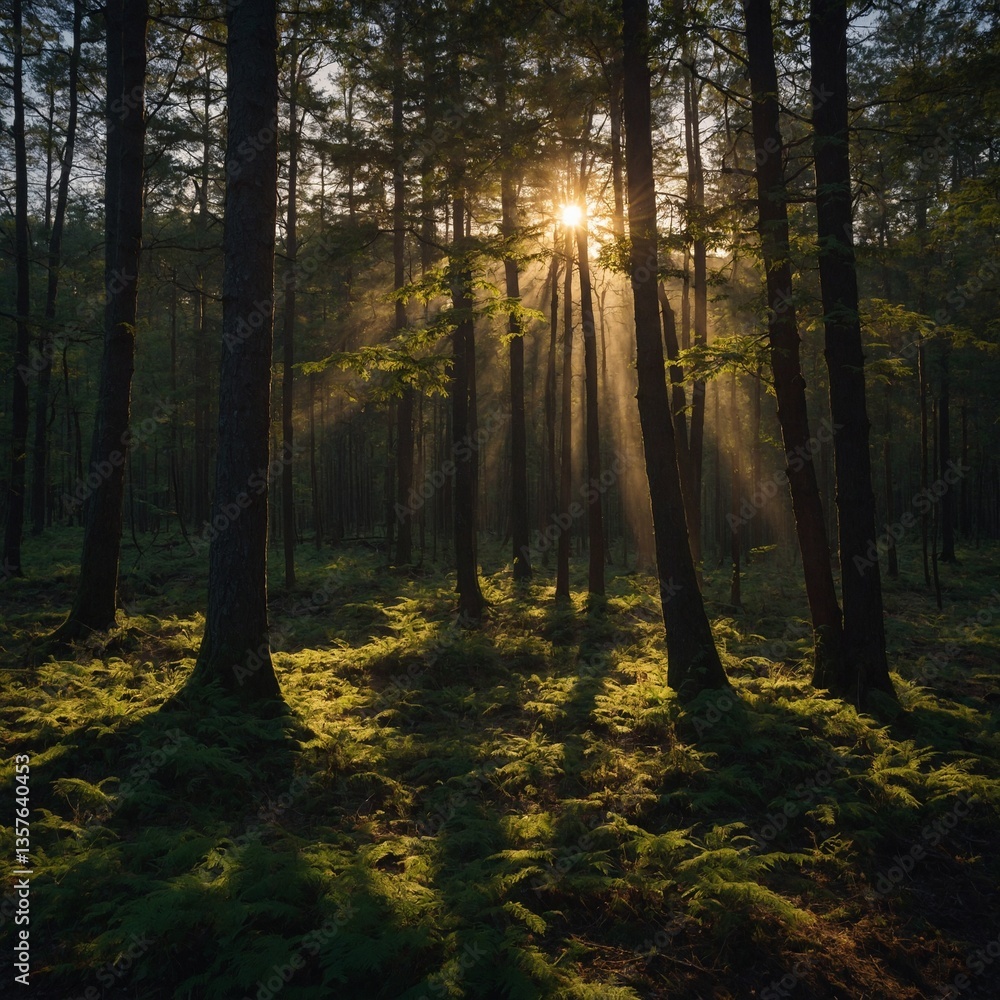 Fototapeta premium morning in the forest
