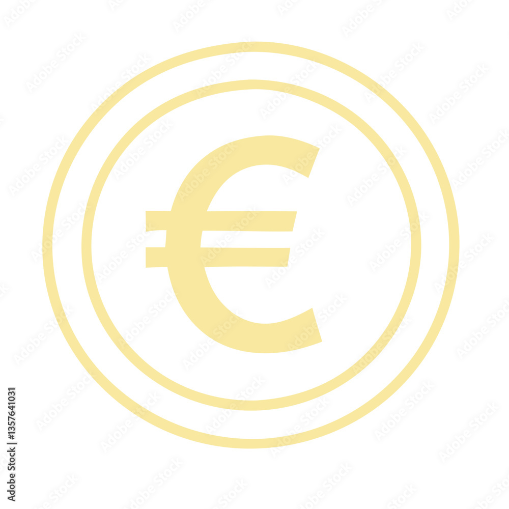 Icon of Euro Coins Stacked, Icon Vector, Icon Element, Vector Element Icon of Euro Coins Stacked, Icon Vector, Icon Element, Vector Element