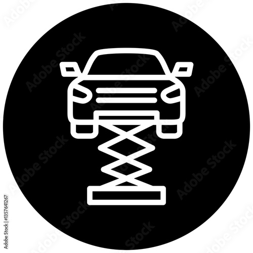 Car Lift Icon Style