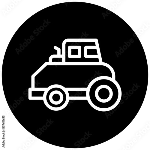 Road Roller Icon Style