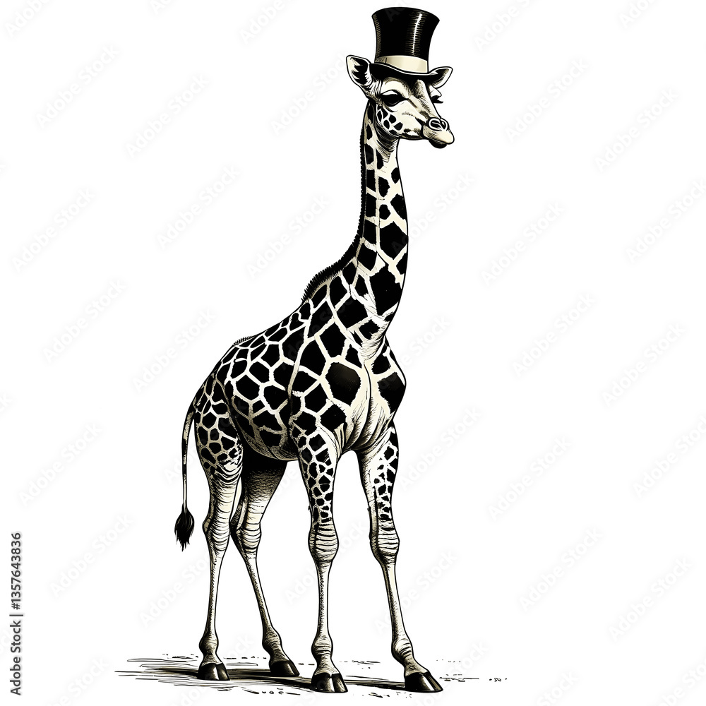 Obraz premium giraffe vector illustration