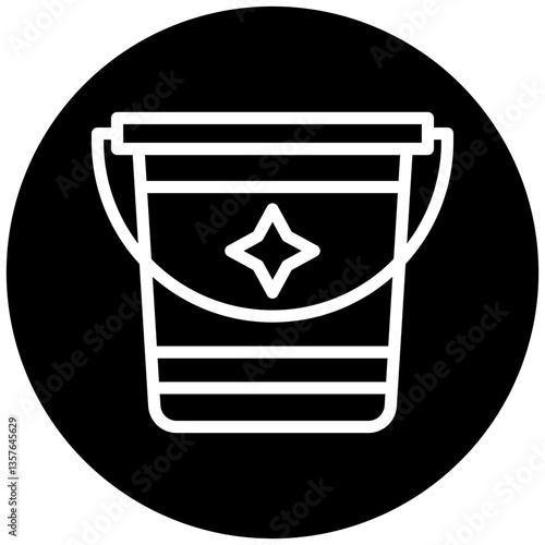 Sand Bucket Icon Style
