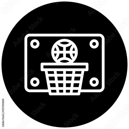 Basketball Hoop Icon Style