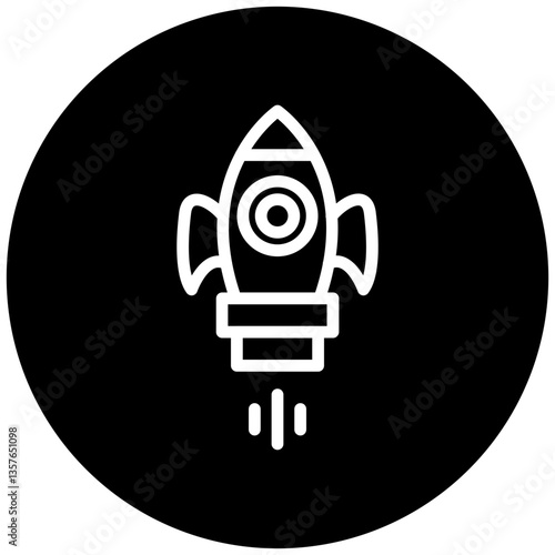 Space Booster Icon Style