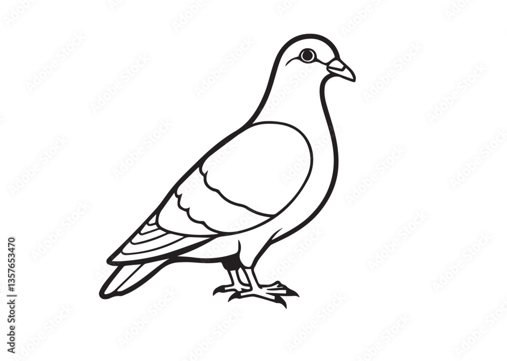 Pigeon bird silhouette vector illustration Design Pigeon bird silhouette vector illustration Design