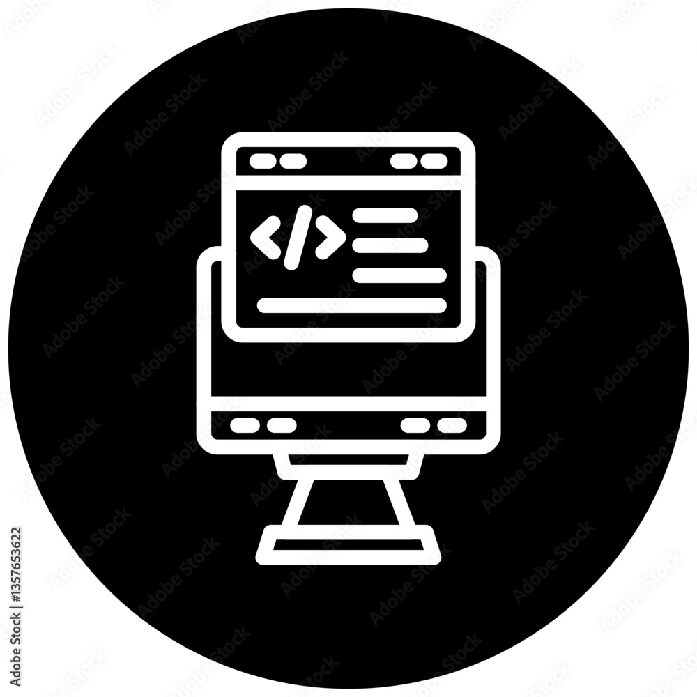 Web Programming Icon Style Web Programming Icon Style