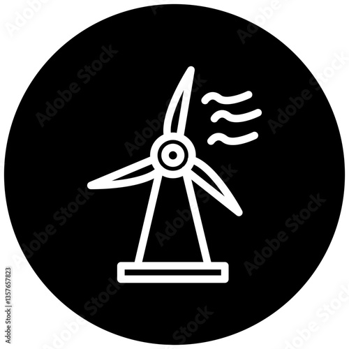 Wind Power Icon Style