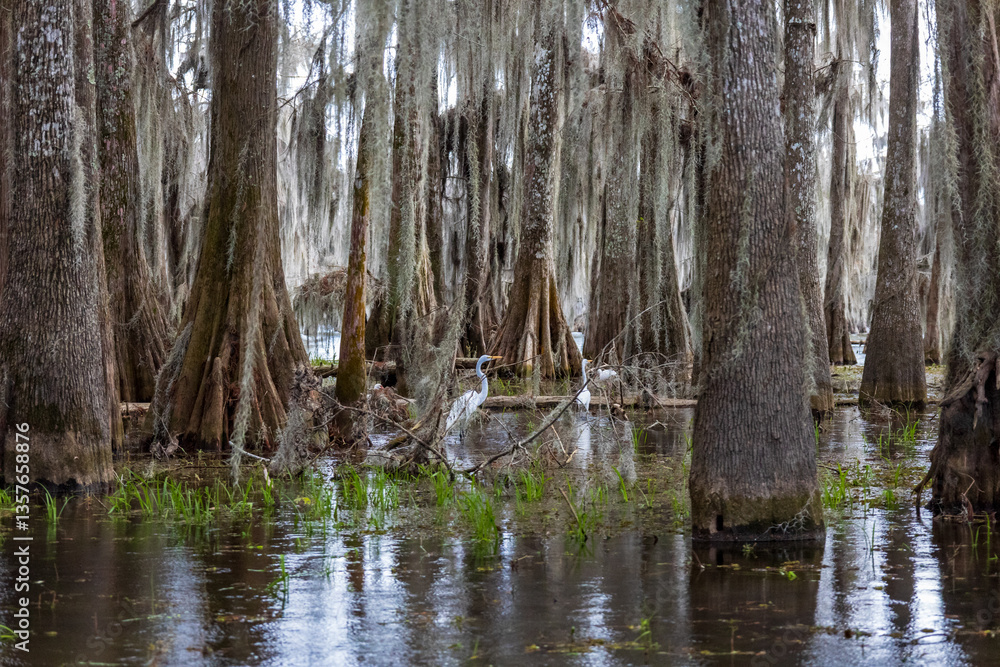 Swamp boat tour in Louisiana