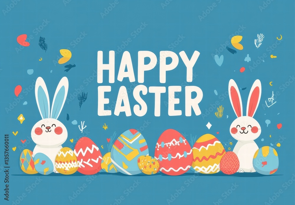 easter bunny with eggs easter bunny with eggs