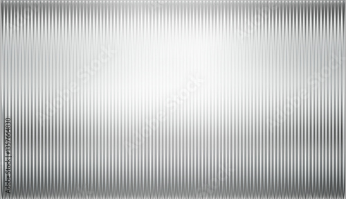 Vector ribbed glass texture background. Light grey white ribbed glass. Mesh gradient. acrylic ribbed bath surface. Ribbed glass background semitransparent overlay. Bath wall window