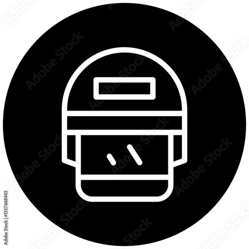 Police Helmet Icon Style