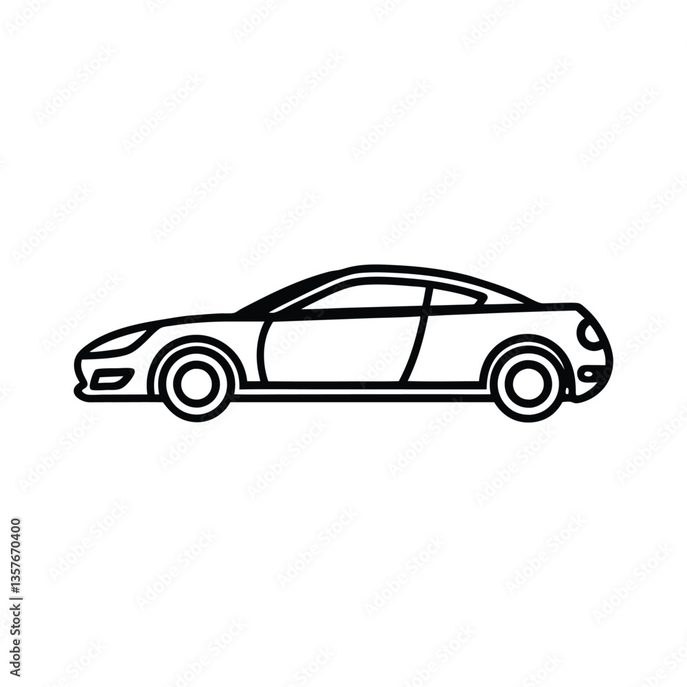 Retro classic car vector illustration on white background Retro classic car vector illustration on white background