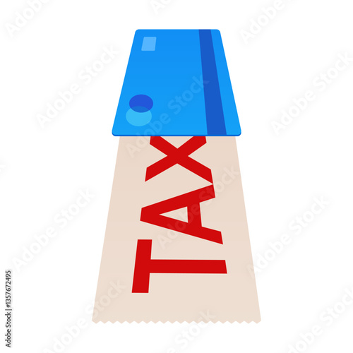 Financial concept. card payment for taxes.Tax preparation. The corporate tax, taxable income, document preparation, payment planning