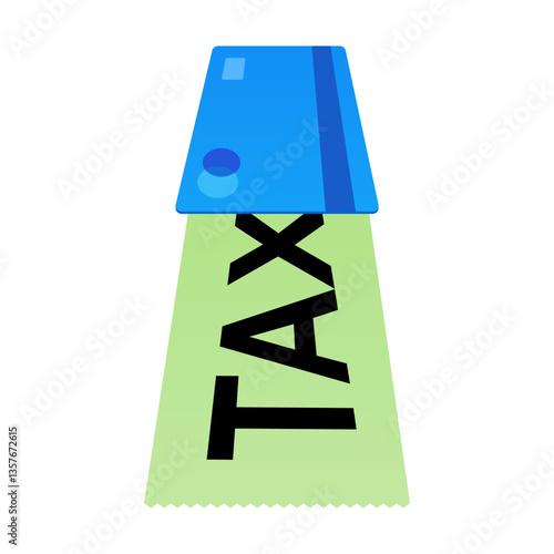 Financial concept. card payment for taxes.Tax preparation. The corporate tax, taxable income, document preparation, payment planning