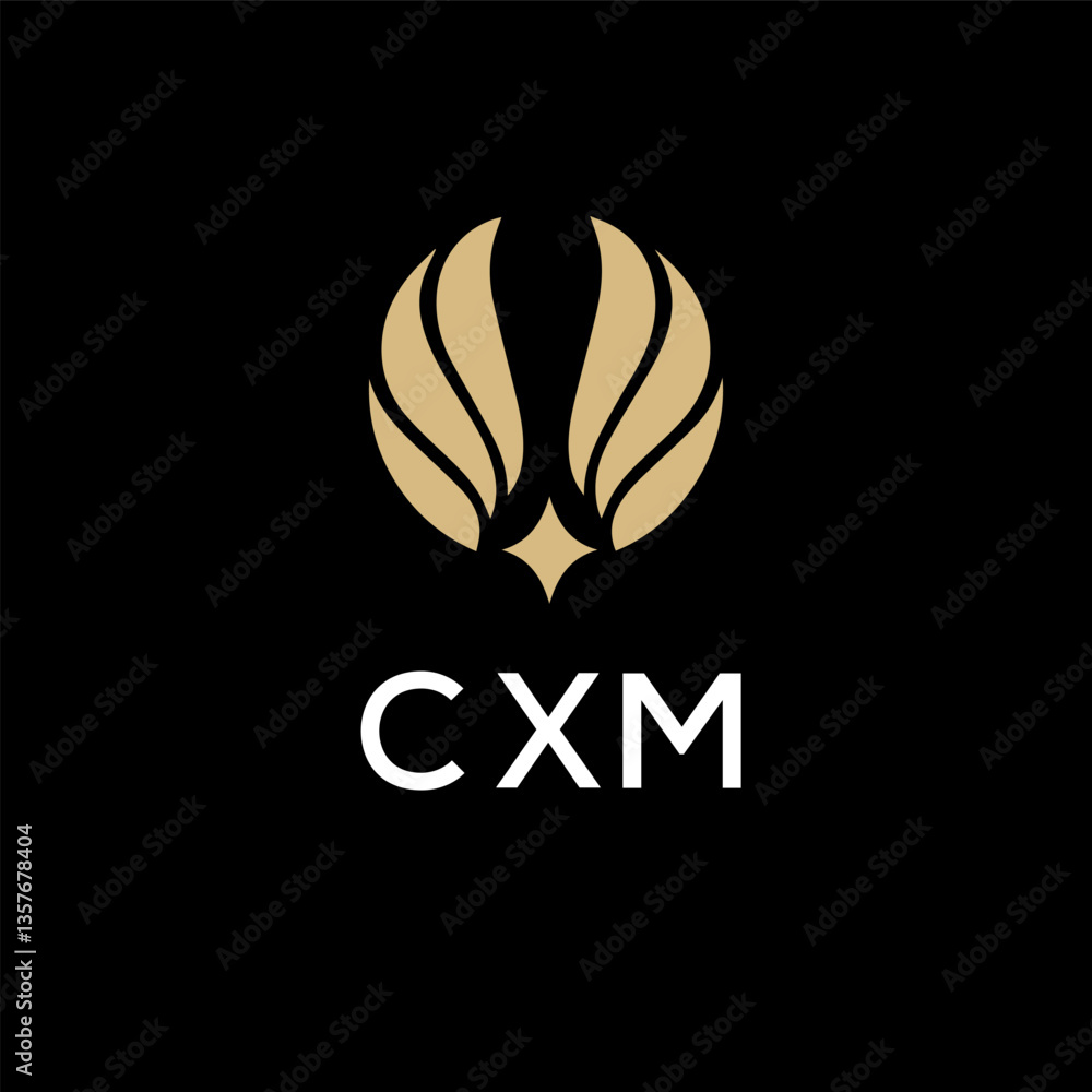 Obraz premium CXM creative minimalist letter logo.