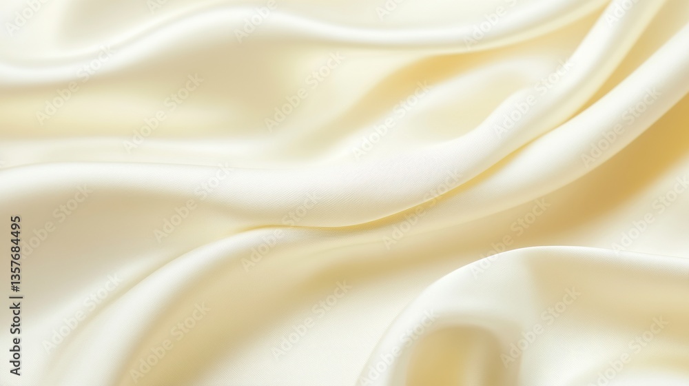 Obraz premium Cream fabric with soft gradient, smooth surface, minimalistic backdrop, conveying calm and simplicity. 