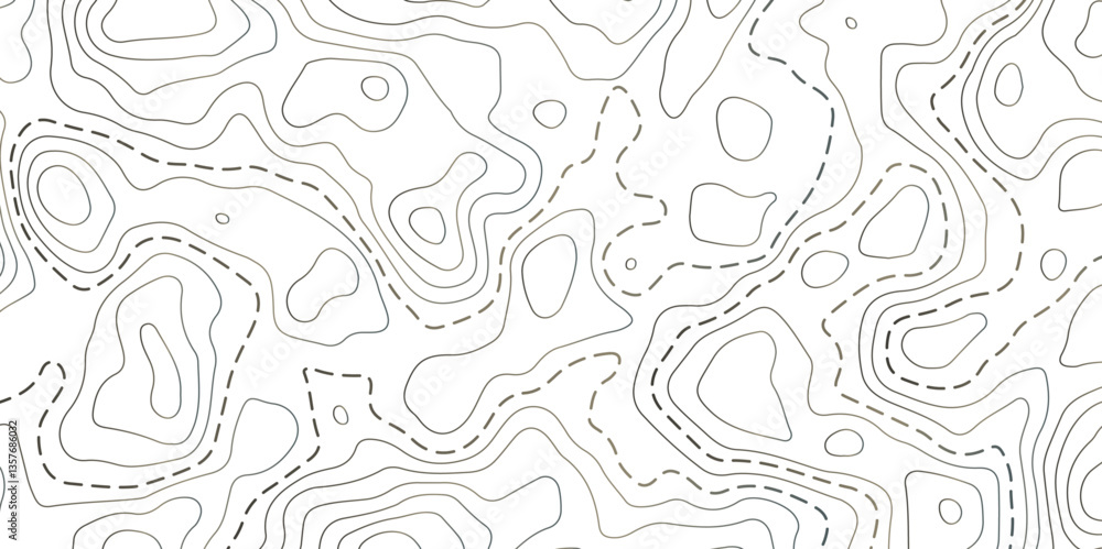 Fototapeta premium Abstract topography contour map background design. geometric black curve lines texture