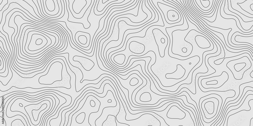 Abstract topography contour map background design. geometric black curve lines texture Abstract topography contour map background design. geometric black curve lines texture