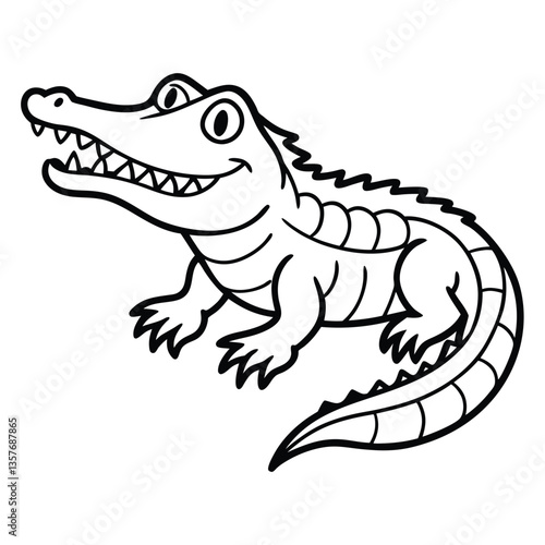 crocodile vector illustration 
