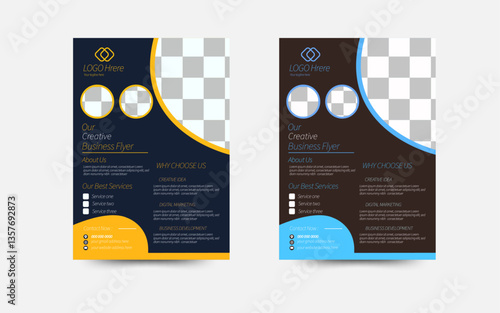 Business Flyer Template, perfect for any personal or corporate use. It’s ideal for any company project.