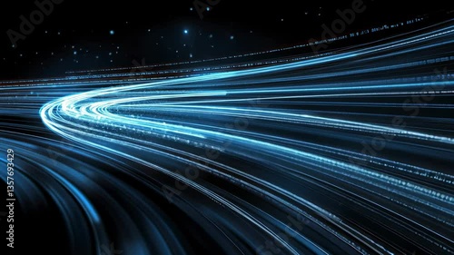 Digital Flow: Abstract Visualization of Data Streams