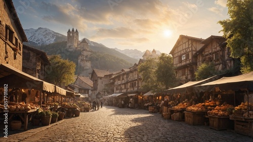 old town in the mountains