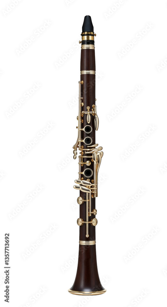 Naklejka premium Clarinet on transparent background