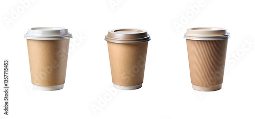 Wallpaper Mural coffee takeaway cup isolated on transparent background Torontodigital.ca