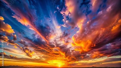 Romantic Sunset Timelapse: Vibrant Sky Colors & Moving Clouds - 4K Stock Photo
