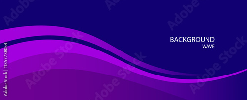 Vector purple line background curve element with space for text and message design, overlapping layers, vector