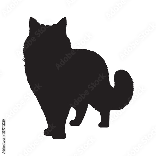 Cat Silhouette Vector - High-Quality Digital Art - Cat Vector - Cat Icon - Cat Illustration

