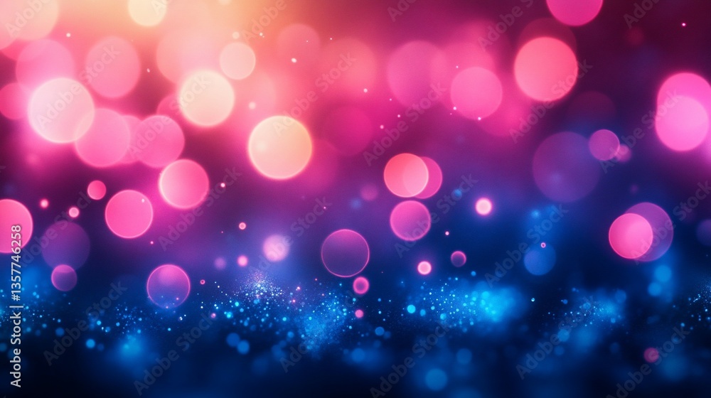 Vibrant bokeh lights, gradient colors Vibrant bokeh lights, gradient colors